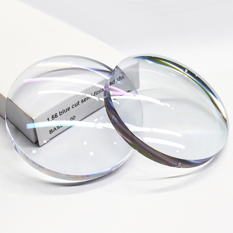1.56 반제품 블루 블록 단초점 렌즈