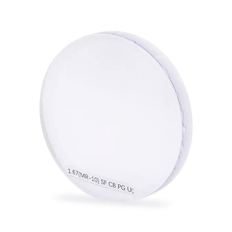 1.67 반제품 광변색 단초점 렌즈